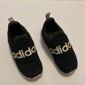 Toddler adidas black white sneakers